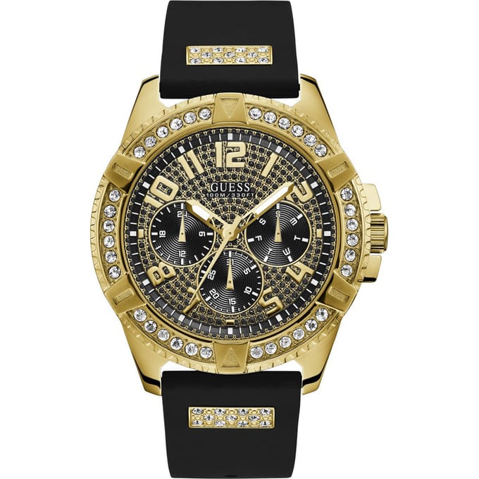 GUESS W1132G1 heren horloge 48 mm - Zwart