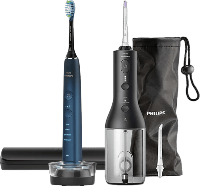 Philips Sonicare DiamondClean 9000 HX9911/88 + Power Flosser Zwart