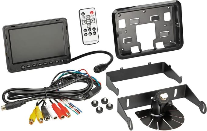 LCD monitor 5" Instelbare beeldlijnen 3x RCA input