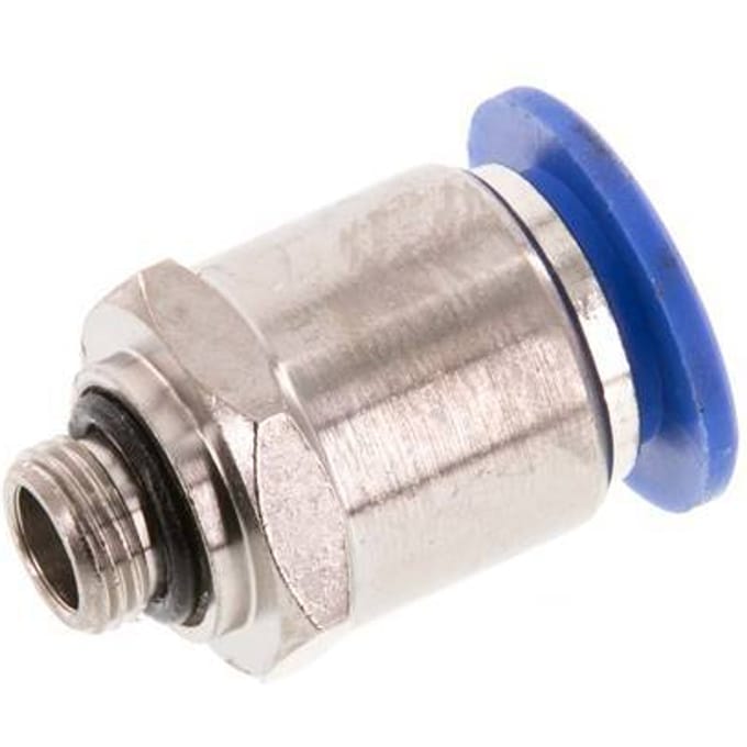 12mm x G1/8'' Messing/PA 66 Insteekfitting Buitendraad NBR [2 Stuks]