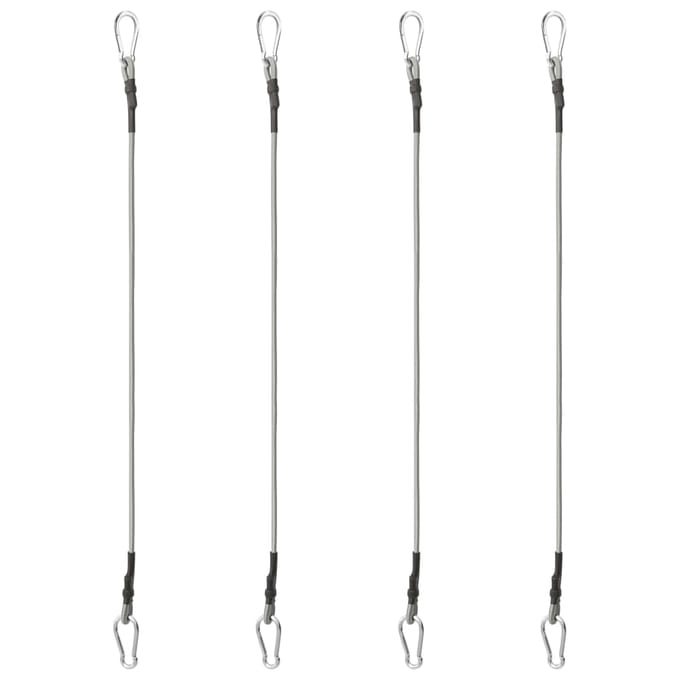 vidaXL - Touwen - met - karabijnhaak - 4 - st - rubber