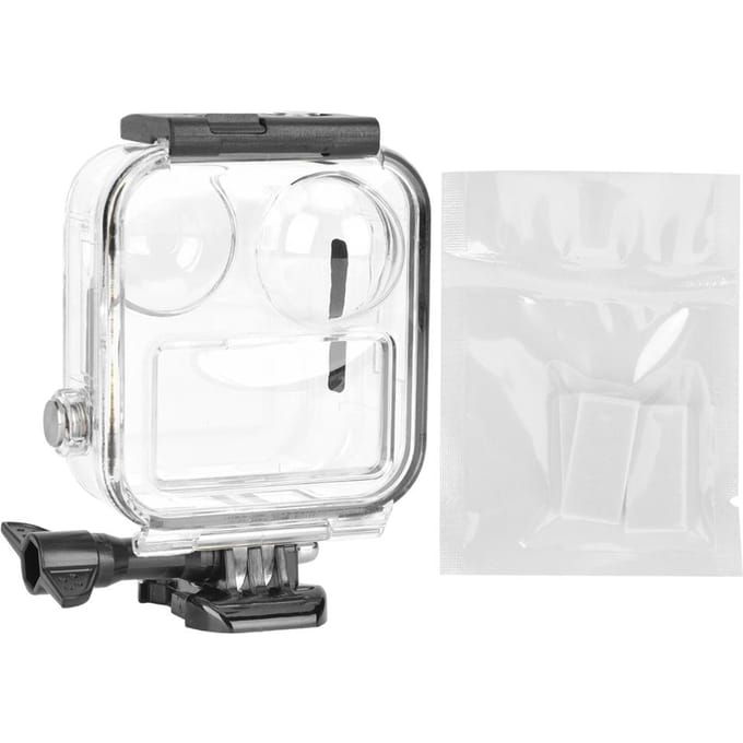 20m Diepte Waterdicht Aanraakbaar Verstelbare Behuizing Beschermhoes Duikaccessoire voor GoPro MAX wit
