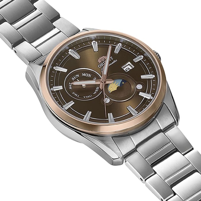 Orient Stretto RA-AK0313Y30B Stretto Sun & Moon Horloge