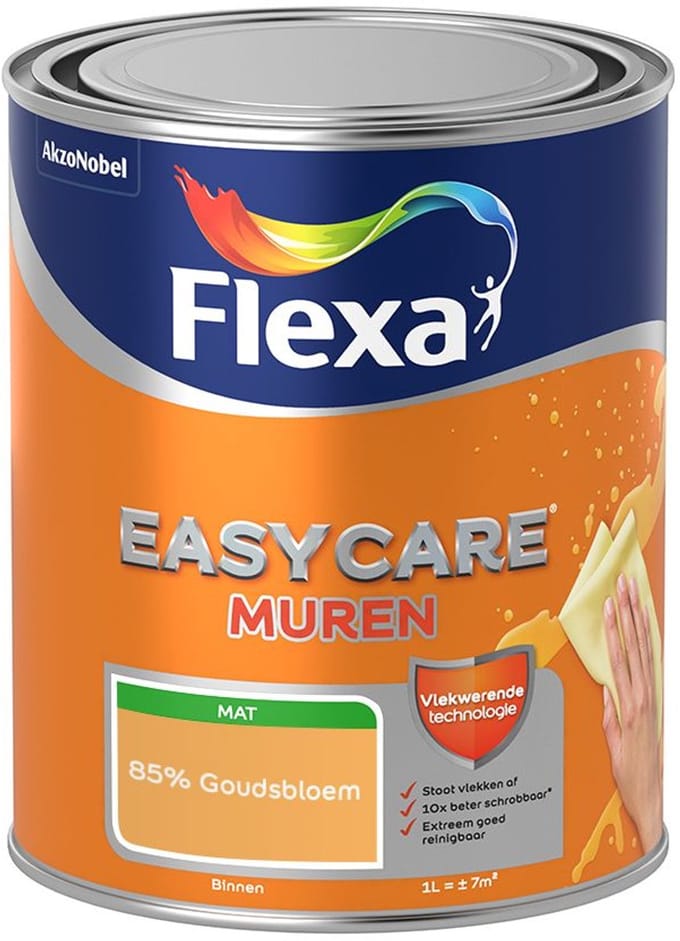 Flexa - Easycare Muren - 85% Goudsbloem - Mengverf - 1 L