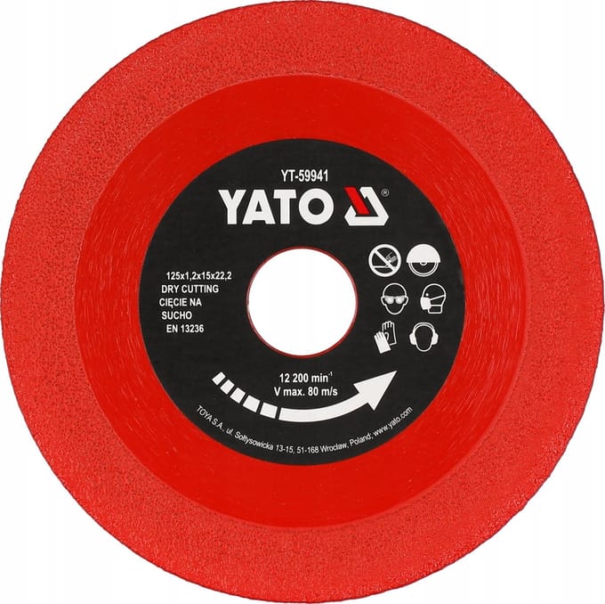 Yato Diamantzaagblad 125mm - Glas, Keramiek, Tegels