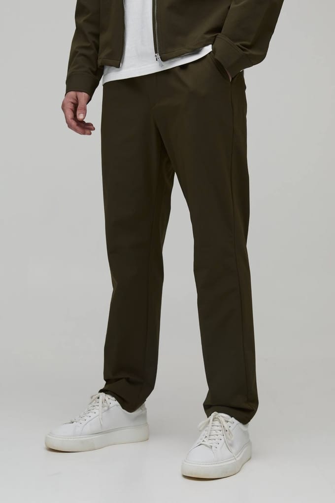 Tapered Technical Stretch Trouser | Khaki | Size XL