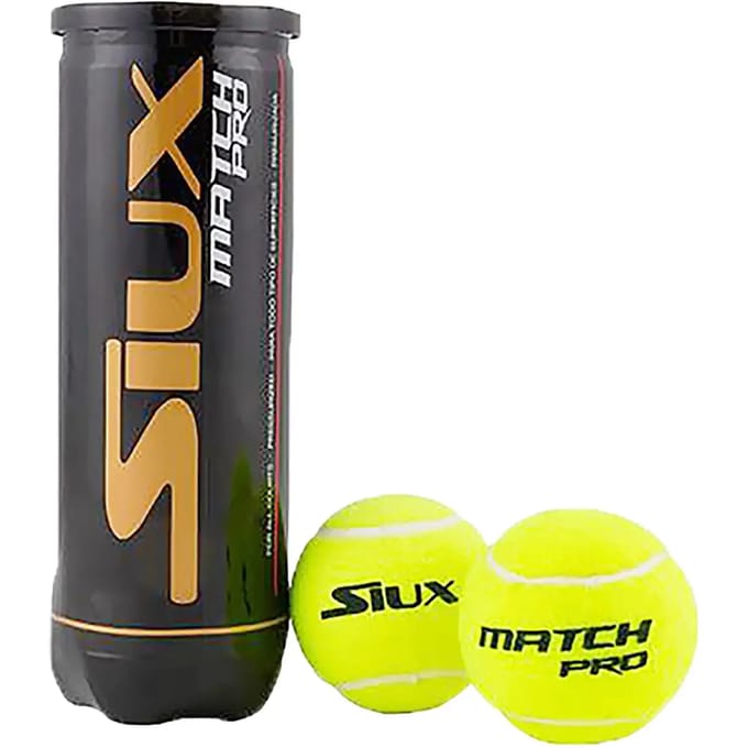 Siux Match Pro Padel - Ideaal voor binnen en buiten gebruik - 3 ballen