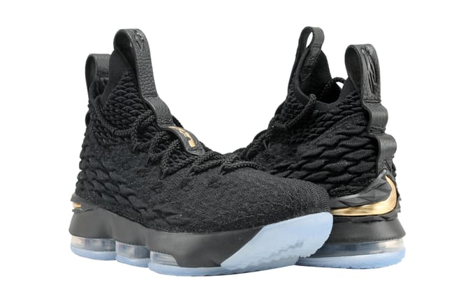 Nike LeBron 15 Zwart Metallic Goud GS 922811-006 36.5 black