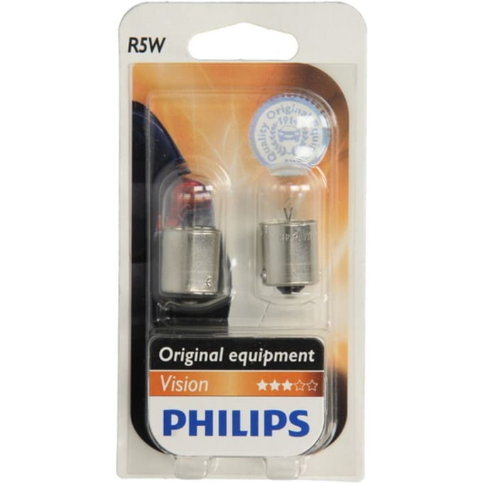 P27/7w lamp PHILIPS R5W Premium 12V/5W, 2 Stuk