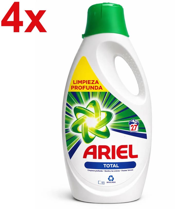 Ariel Total Vloeibaar wasmiddel 4x 1485ml - 4x27 Wasbeurten