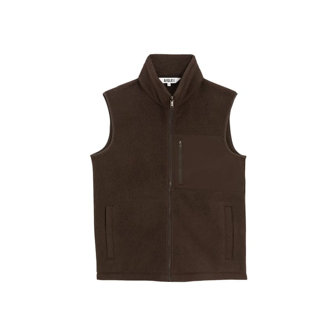 Lichte sleeveless sherpa vest met borstzak Aigle T-Kit