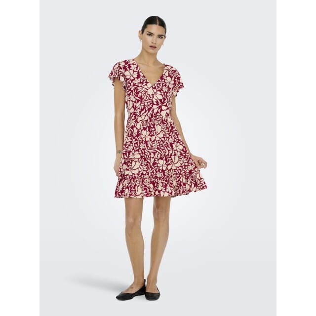 Only Onlclaudette life ss mini dress wvn noos dessin