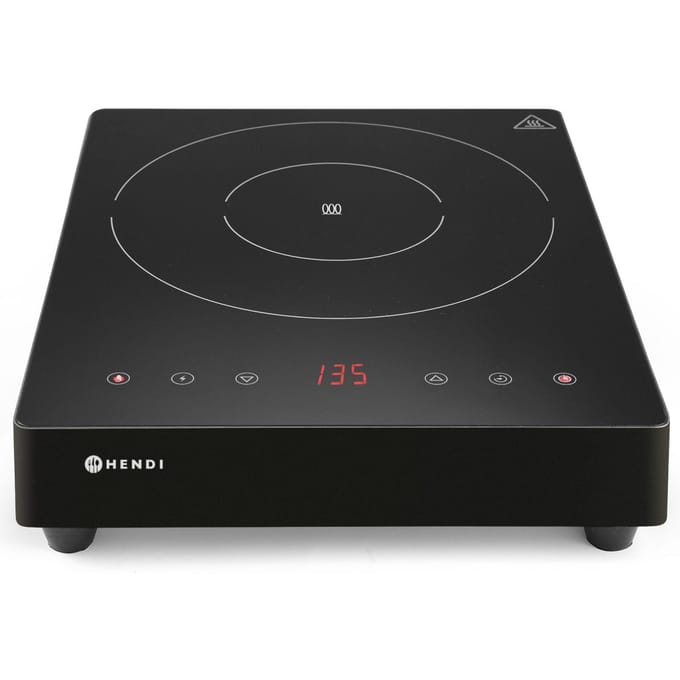 Draagbare inductiekookplaat met touchpaneel, 1 kookzone, Black Line, diameter 28 cm, 3500 W, Hendi 239421