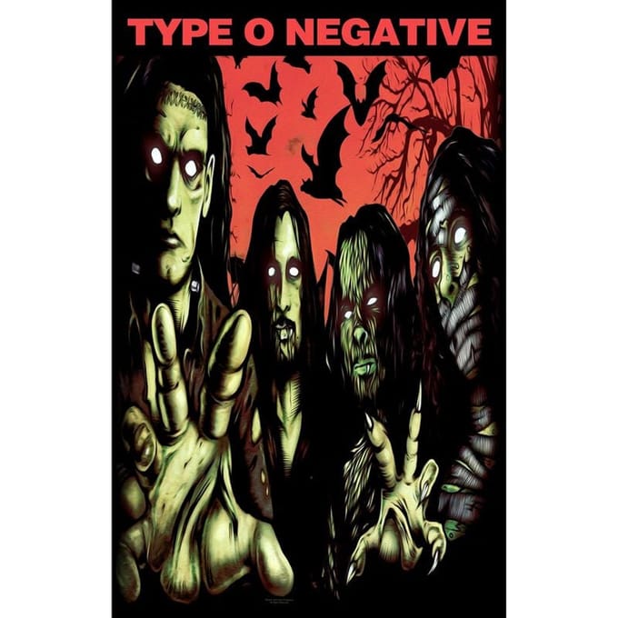 Type O Negative Halloween Unisex Vlag - meerkleurig - Standard