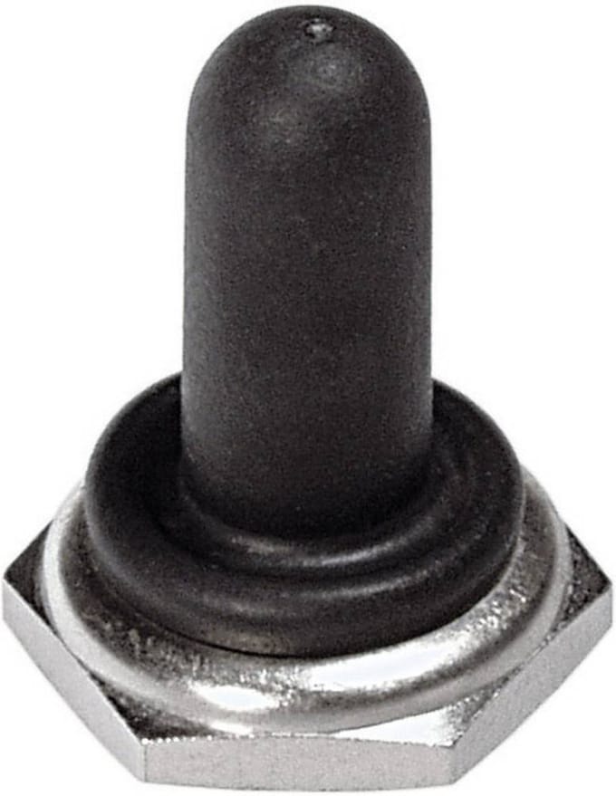 APEM N36116005 Afdichtkap Vernikkeld, Zwart 1 stuk(s)