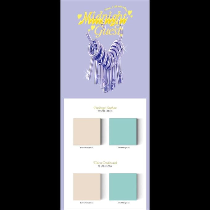 fromis_9 [Midnight Guest] Jewel Case 4e Mini-album 1EA white