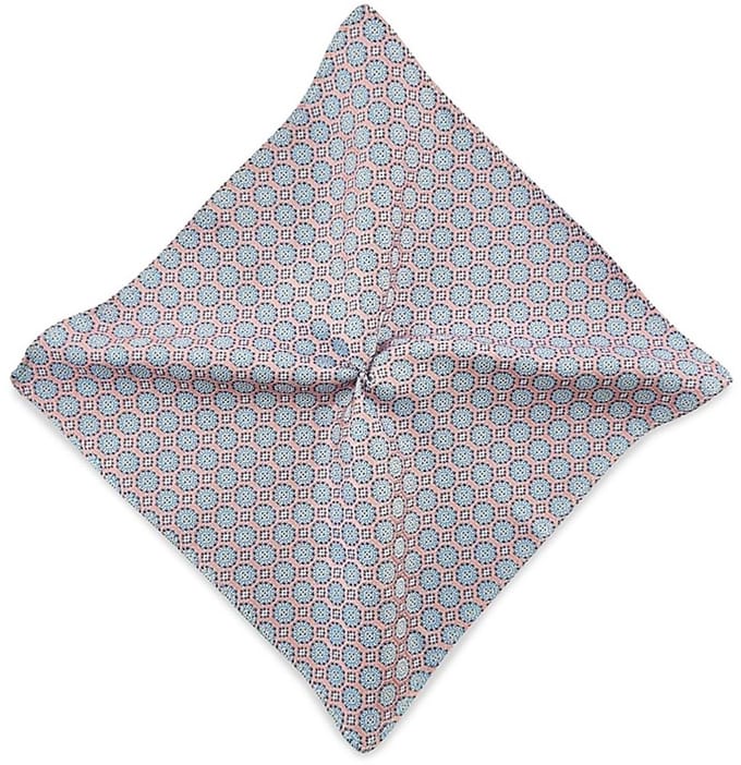 Sir Redman - Pochets - pochet Dandy Blossom - roze / lichtblauw / wit