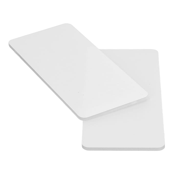Stansmachine Snijpads Mini Standaard Polycarbonaat Kunststof Platen voor Embossing Ambacht 2 Stuks white