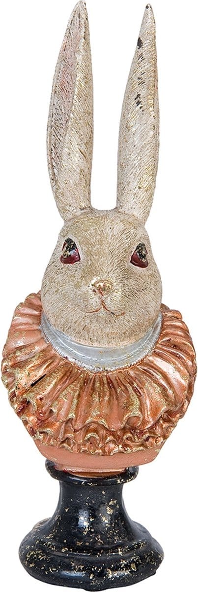 Clayre & Eef Beeld Konijn 7x6x21 cm Koperkleurig Polyresin Woonaccessoires