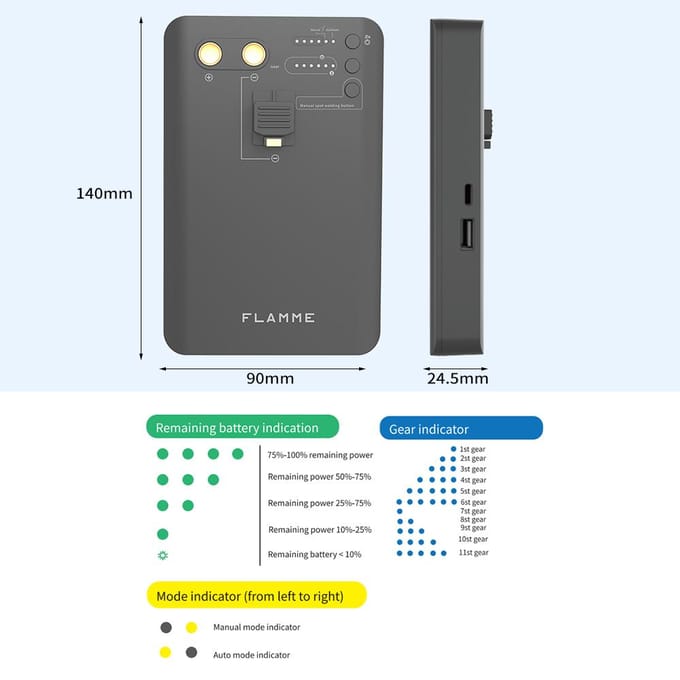 Holy Flame Puntlasapparaat, 2500mAh Draagbaar Handheld Puntlasmachine met Automatisch en Handmatig zwart