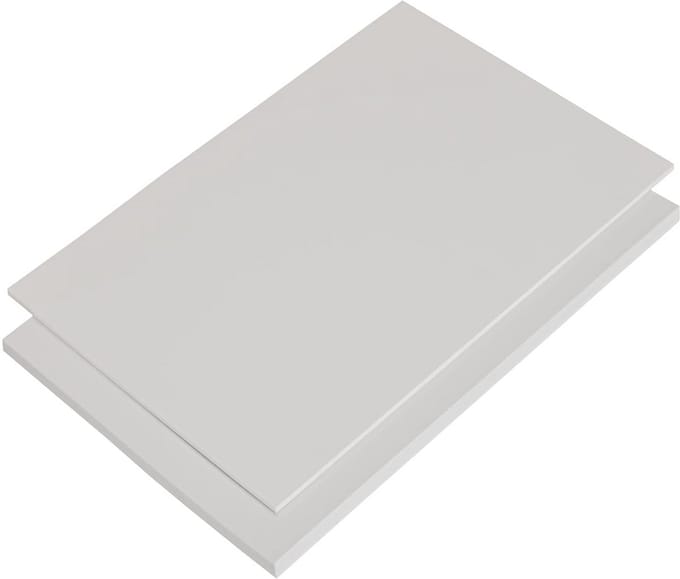 Polystyreen Plaat (PS) Wit en Zwart in Diverse Diktes en Formaten voor Modelbouw en Borden