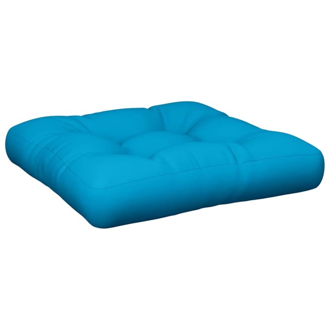vidaXL - Palletkussen - 60x60x12 - cm - stof - blauw