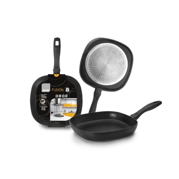 Grill - IBILI - Fusion - 26 x 26 cm - Aluminium - Antiadhésif - Induction