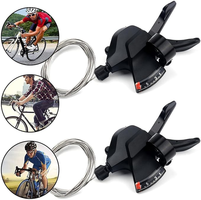 2 Stuks Professionele Sl-M310 3x8 Speed 24S Shifter Trigger Set Rapid Fire Plus met schakelkabel M310 Shifter voor MTB, fiets