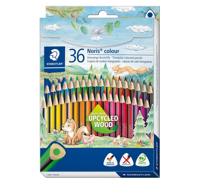 STAEDTLER Noris colour driekantig kleurpotlood - set 36 st