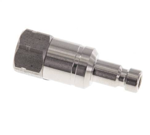 RVS 306L DN 2.7 (Micro) Luchtkoppeling Insteeknippel M5 Binnendraad Double Shut-Off - CLP2-F-SSL-SV-P-5