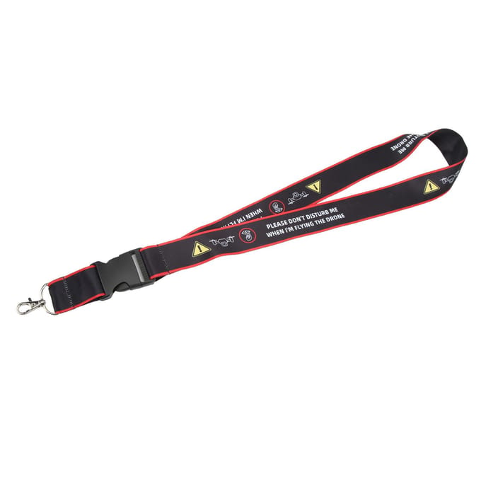 Lanière pour Télécommande Anti-Perte en Nylon Robuste Sangle de Cou pour Télécommande de Drones RC avec black