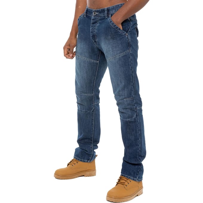 Enzo Denim Jeans Rechte Pijp Heren - Blauw