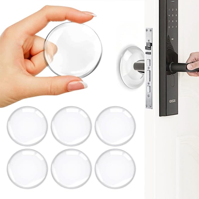 SolidKeus - Set van 6 Deurstoppers met Zelfklevende Pads