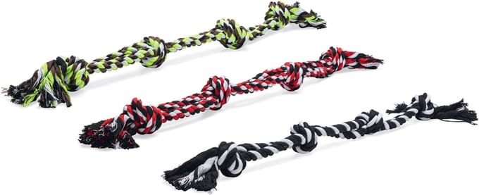 Beeztees Bino Flostouw XXL - Hondespeelgoed - 4 Knopen - 100 cm