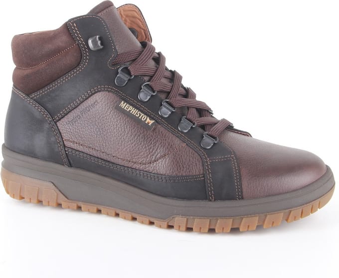 Heren Veterboots Mephisto Pitt Nevada Dark Brown Donkerbruin - Maat 10½