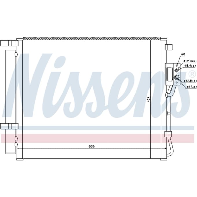 Condensator, airconditioning NISSENS 940209