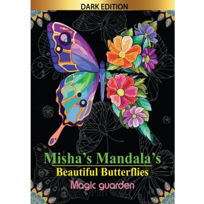 Misha's Mandala'S: Beautiful Butterflies Magic Garden - HugoElena Black Edition