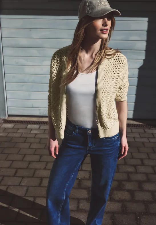 Vest met ronde hals en ritssluiting