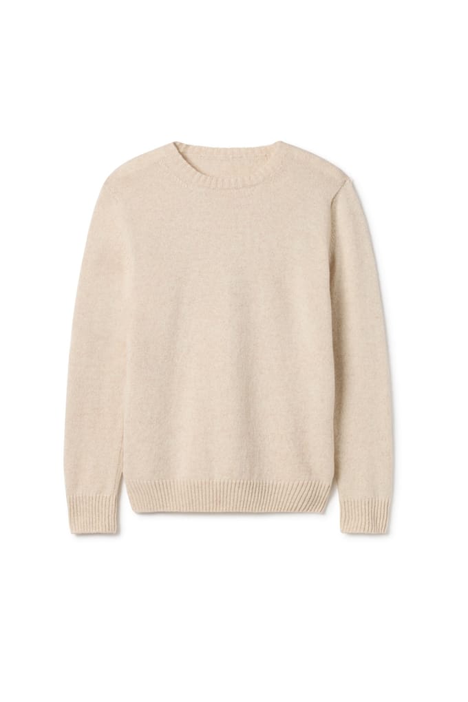 TWOTHIRDS Cagraray Knit Bicolour Ecru Maat: L | Sweaters Outlet | Heren | Ecru