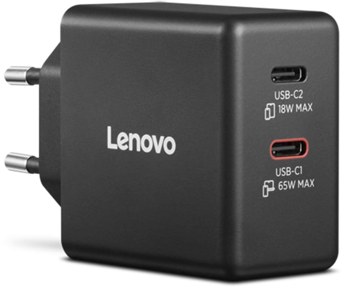 Lenovo Dual USB-C 65W GaN Charger