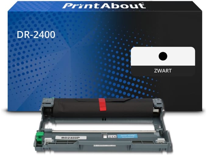 PrintAbout huismerk Drum DR-2400 Zwart Geschikt voor Brother
