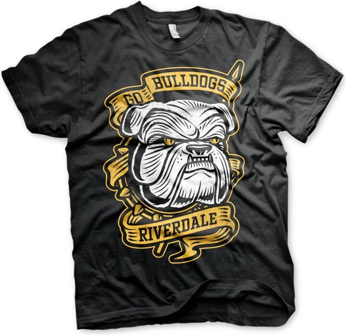 Riverdale Go Bulldogs T-shirt zwart