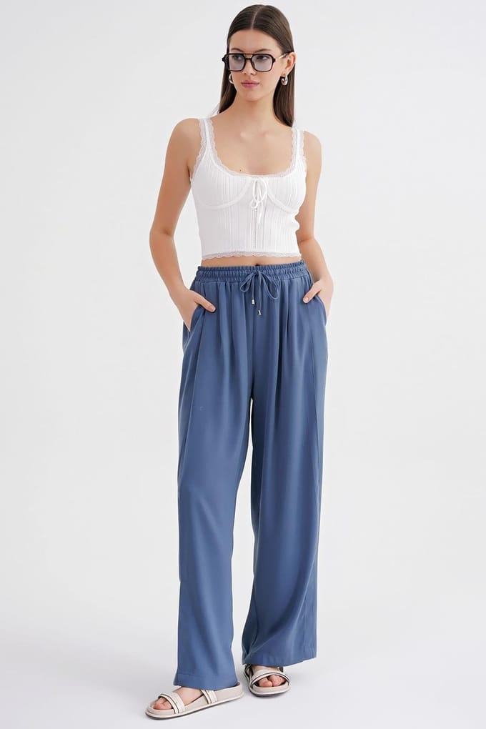 Basis Wijde Pantalon