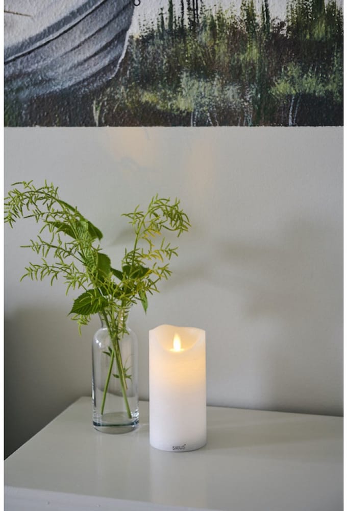 Sirius Home Sara LED kaars - oplaadbaar - rechargable - Ø7,5xH15cm