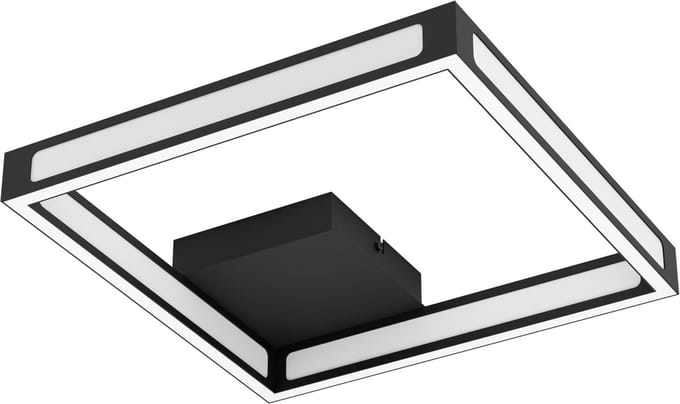 EGLO Altaflor Plafondlamp - LED - 31.5 cm - Zwart|Wit