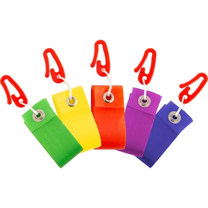 Vlieger Staart HQ String Tail 4 m (Set of 5) 126421 Regenboog 5x 400 cm