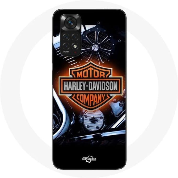 Coque - Harley Davidson - Xiaomi Redmi Note 11 4G - Souple - Noir - Protection smartphone
