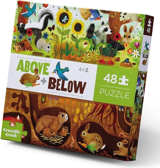 Crocodile Creek | Puzzel Tuin Onder/Boven (48 stuks)