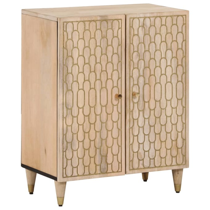 vidaXL - Bijzetkast - 60x33x75 - cm - massief - mangohout