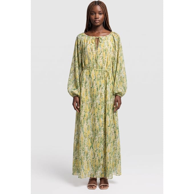 ARKET Gill Dress Cn Yellow Größe: 32 | Maxikleider Outlet | Damen | Gelb